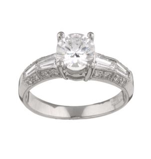 Tacori Platinum 3/4ct TDW Diamond Engagement Ring (G,VS)