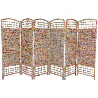 Recycled Magazine 4 foot Tall Room Divider (China)