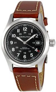 Hamilton Mens HML H70455533 Khaki Field Black Dial Watch Watches