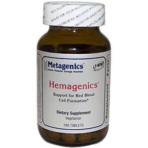  Metagenics, Hemagenics, 180 Tablets