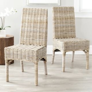 Beacon Unfinished Natural Wicker Side Chairs (Set of 2)