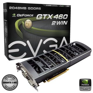 EVGA GeForce GTX 460 2Win 2Go GDDR5   Achat / Vente CARTE GRAPHIQUE