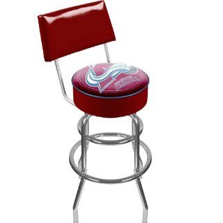 NHL Colorado Avalanche Padded Bar Stool with Back Home