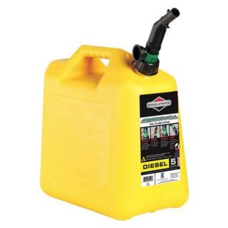 Briggs & Stratton 85056 Spill Proof Diesel Fuel Can, 5 Gal, Yellow