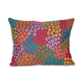 Marlo Lorenz Camara Embroidered Cheetah 20 inch Decorative Pillow