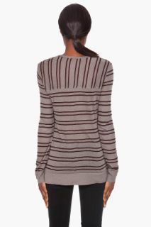 T By Alexander Wang Striped Linen T shirt for women