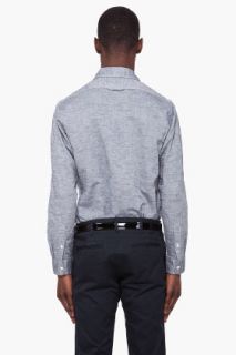 Wings + Horns Charcoal Oxford Shirt for men