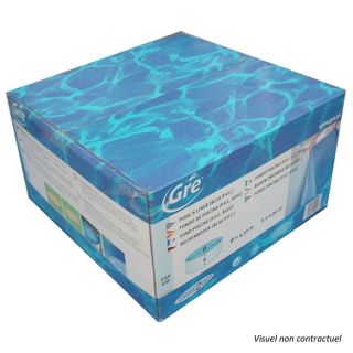 Liner 640x132 de couleur bleue 40/100 + rail daccroche   Pour piscine