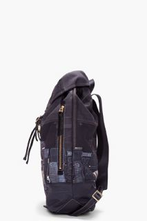 Paul Smith  Black Leather Trim Mini Cooper Backpack for men