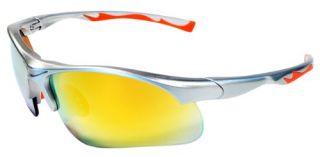 , Cycling,Golf TR90 Frame Mirror Lens (Silver & Orange Revo) Shoes