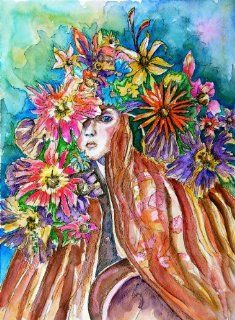 Susans Secret Limited Edition Fine Art Flower Girl by