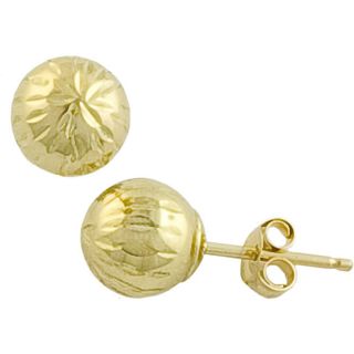 Fremada 14k Yellow Gold 6 mm Diamond cut Ball Earrings Today $49.99 5