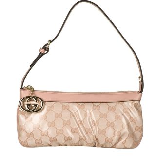 Gucci Crystal GG Pink Hobo style Handbag