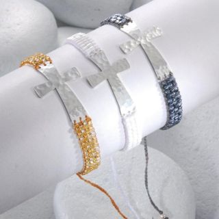 Mishky Sterling Silver Cross Bracelet (Colombia)