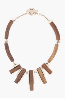 Marc By Marc Jacobs Wooden Tubular Necklace for women