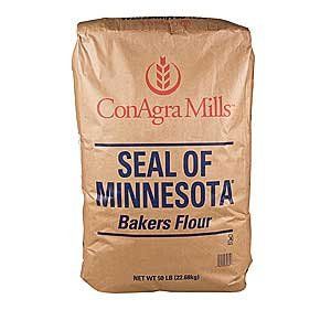 Conagra Seal of Minnesota Flour Unbleached 50lb Grocery