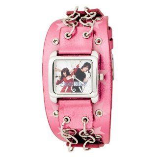 Camp Rock Kids CRO186 Pink and Silver Fatback Cuff Watch Watches