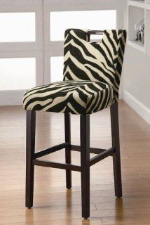 Holiday Lakes Barstool in Zebra Print [Set of 2] Home
