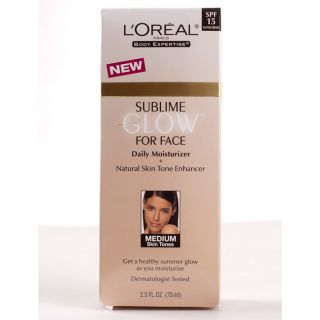 Oreal Sublime Glow Medium Skin Tone 2.5 ounce Face Moisturizer (Pack