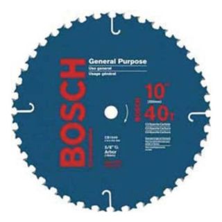 Bosch CB1040 Circular Saw Bld, Crbde, 10 In, 40 Teeth