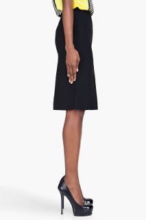 Marni Black Wool Pleat Front Skirt for women