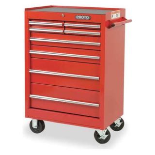 Proto J442742 8RD Rolling Tool Cabinet, 27 Wx42 H, 8 Drawer