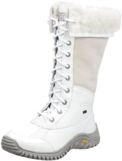  UGG Adirondack Tall Womens Cold Weather Boots   White Shoes