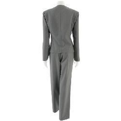 Divine Apparel Womens 2 piece Grey Career Pant Suit