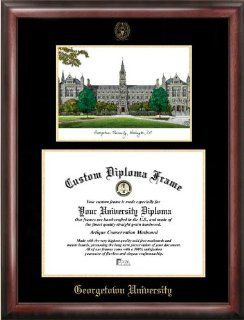 Georgetown University Gold embossed diploma frame with