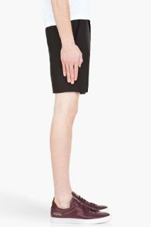Marc By Marc Jacobs Black Harvey Cotton Twill Shorts for men