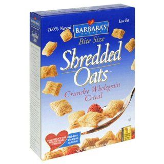 Barbaras Bakery Bite Size Shredded Oats, Crunchy Whole Grain Cereal