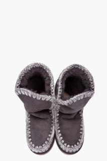 mou Grey Sheepskin Eskimo 24 Boots for women