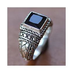 Sterling Silver Mens Sultan Onyx Ring (Indonesia) Today $144.99