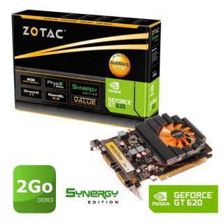 Zotac GT620 2Go DDR3 Synergy Edition   Achat / Vente CARTE GRAPHIQUE