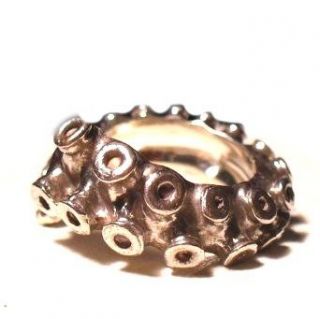 Octopus Tentacle Sterling Silver Ring (6) Clothing