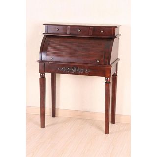 Hardwood Roll Top Style Desk/ Vanity