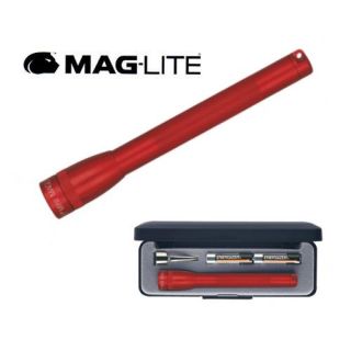 Lampe torche Super Mini 595 MAGLITE de couleur rouge et de longueur 12