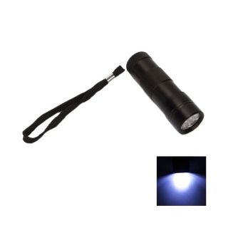 Aluminum Black 12 LED Torch Flashlight