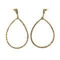 NEXTE Jewelry 14k Gold Overlay Lacquered Hammered Teardrop Earrings
