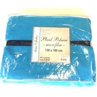 Plaid polaire 130x160 cm Couleur Bleu   Idéal pour regarder un bon