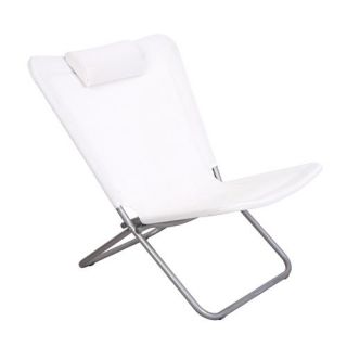 Chaise de jardin relax papillon Classique   Texaline   Blanc   FICHE