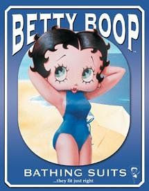 Betty Boop Bathing Suits Swimsuit Tin Sign
