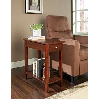 Espresso Finish Wood Chair Side End Table With Drawer Today: $94.99 3