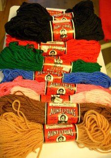Aunt Lydias Rug & Craft Yarn Assortment: Arts, Crafts