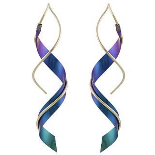Goldfill, Alloy and Niobium Spiral Earrings Today $25.99 5.0 (4