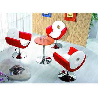 International Design Adjustable Red/White Tootsie Chair