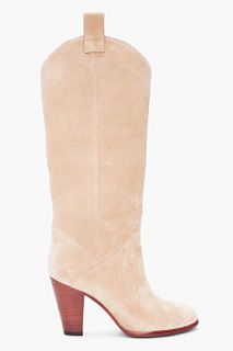 Marc By Marc Jacobs Beige Suede Cowboy Boots for women