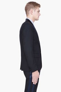 Marc By Marc Jacobs Black Wool Contrasting Collar Gil Tux Blazer for men
