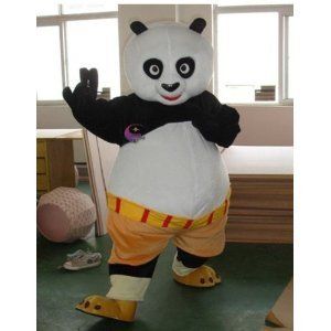 Lovely Kung fu Panda Mascot Costume Fancy Dress Clothing
