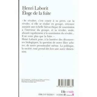 Eloge de la fuite   Achat / Vente livre Henri Laborit pas cher